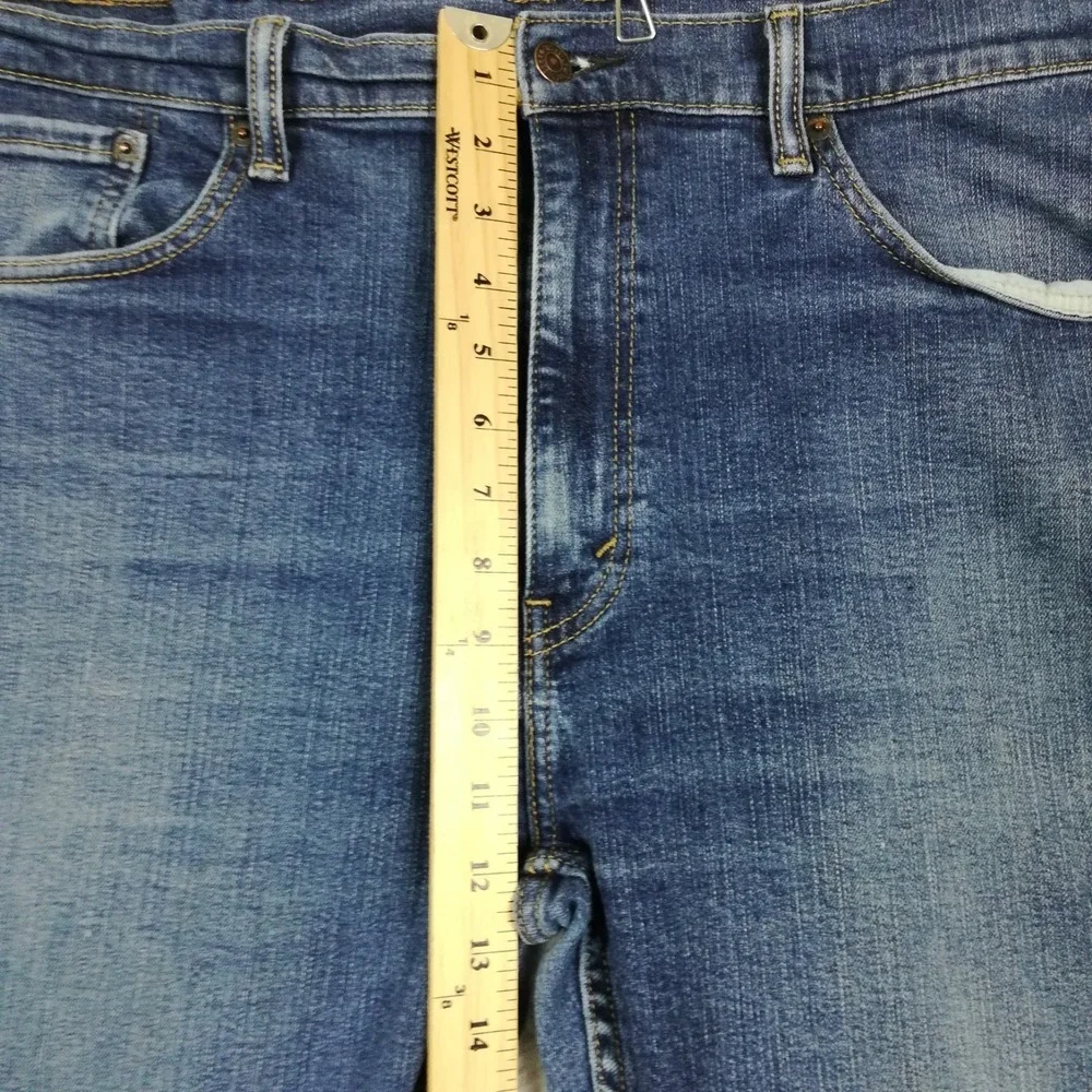 Levi's Mens Jeans 505 Straight Leg Regular Fit Blue Denim Medium‎ Wash 38x29